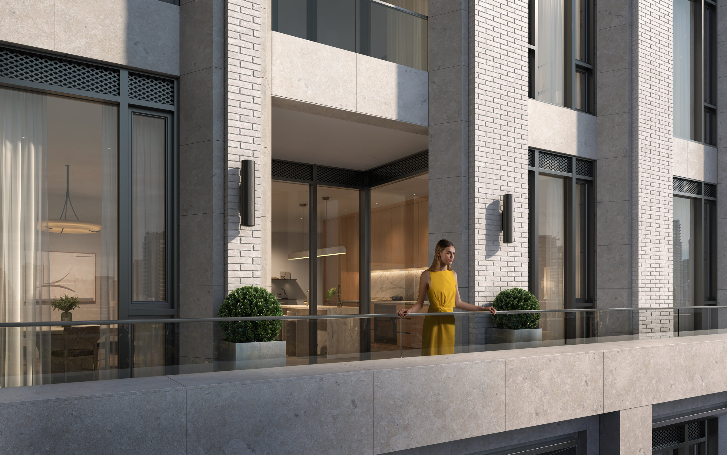 Expansive Haussmann Terrace View Into Suite